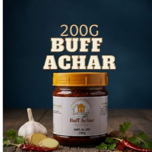 200g Buff Achar jar with traditional spices and Timur